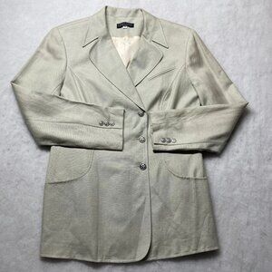 Lauren Taylor Womens Pale Green Classic 90s Tailored Fit Suit Blazer Size 10